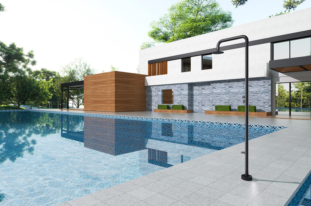 POOLIMEX GPM007/ANG MICHIGAN Grifería De Piscina Acero S.316 Negro Mate