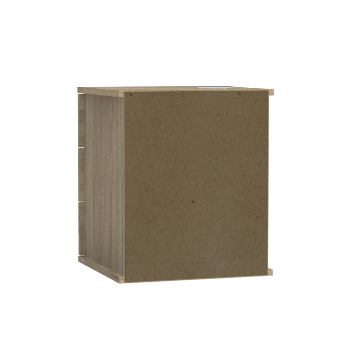 MUEBLES PITARCH Mesita 3 Cajones Dana Roble Cambrian