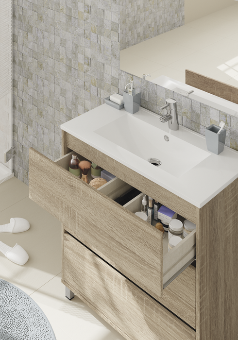 MUEBLES PITARCH Mueble de Lavabo Kalma Roble Cambrian