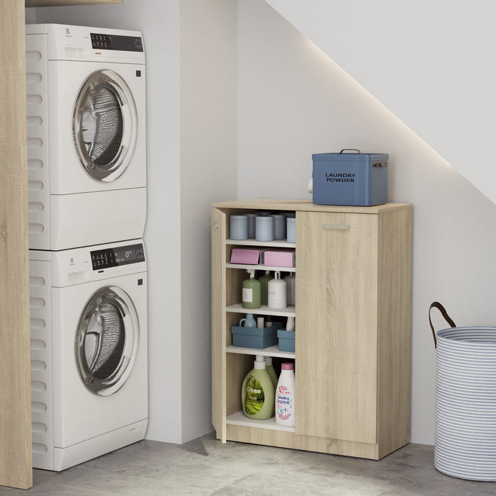 MUEBLES PITARCH Multiusos Bajo con Estantes Roble Cambrian