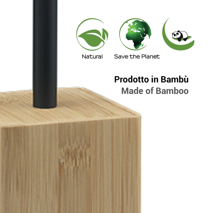 GEDY BN344100000 BONNIE Escobillero Natural Negro Mate