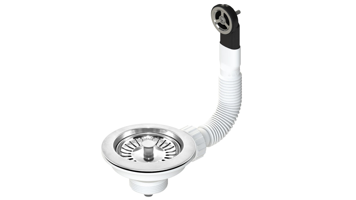 ARCOBAÑ 40FRCR  Conjunto Válvula Fregadero Acero Con Rebosadero