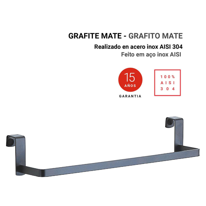 GEDY 21298100000 Toallero Colgable Gun Metal