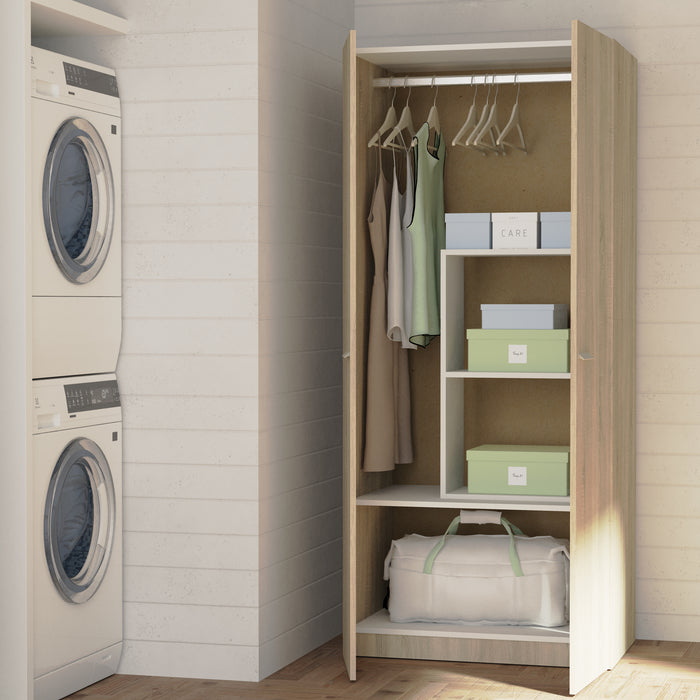 MUEBLES PITARCH Armario 2 Puertas Tibet Roble Cambrian