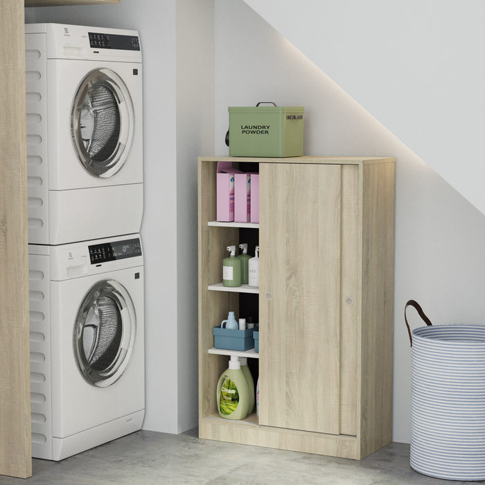 MUEBLES PITARCH Multiusos Bajo Correderas Roble Cambrian