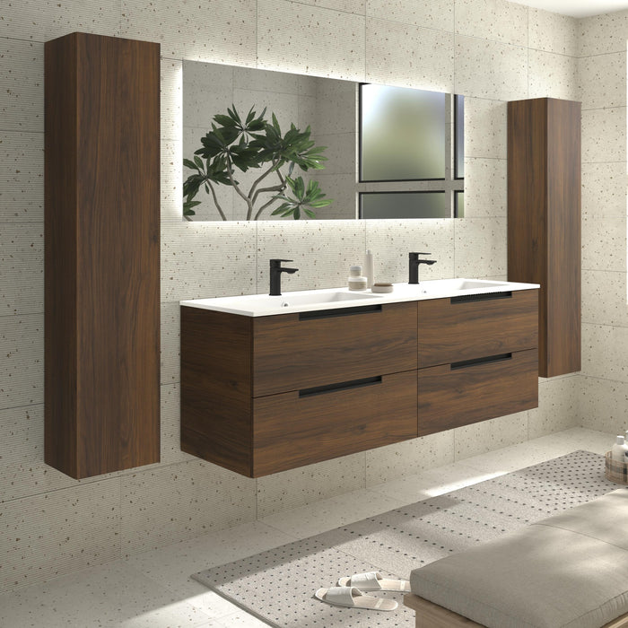 SALGAR 121991 LENI Mueble+Lavabo VILNA 160cm Nogal