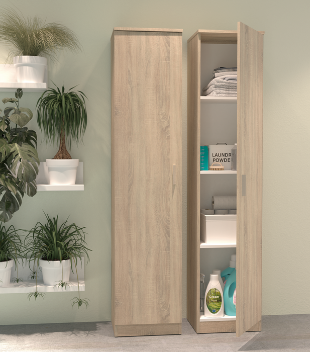 MUEBLES PITARCH Armario Multiusos 1 Puerta Roble Cambrian