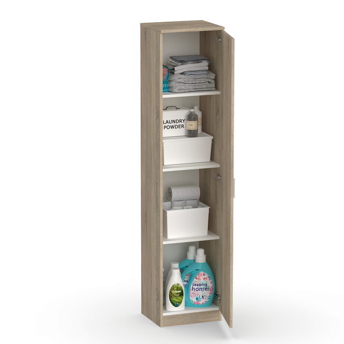 MUEBLES PITARCH Armario Multiusos 1 Puerta Roble Cambrian