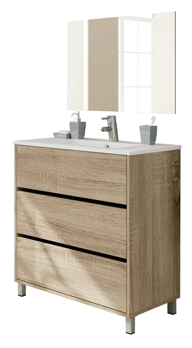 MUEBLES PITARCH Mueble de Lavabo Kalma Roble Cambrian