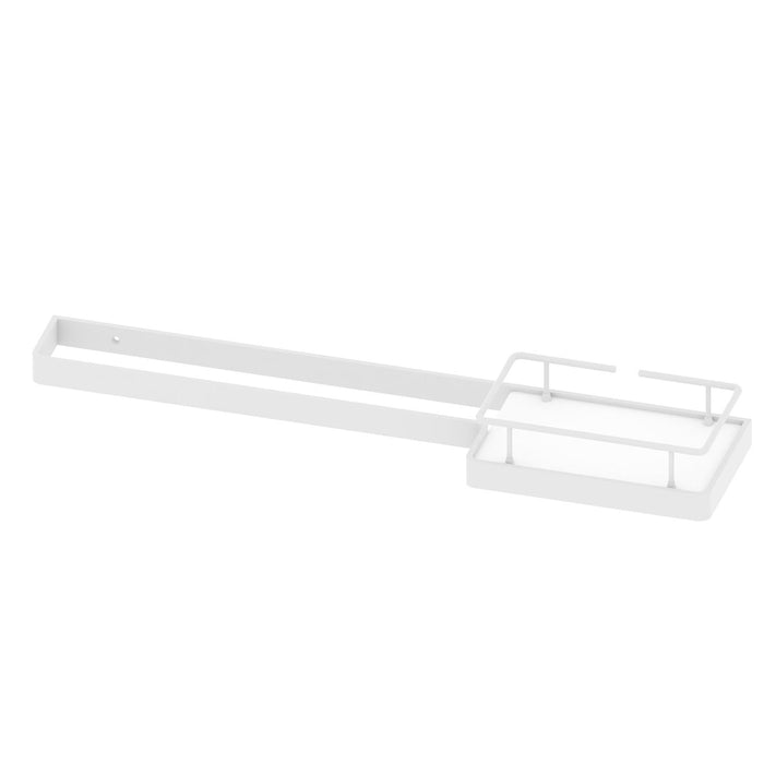 BELTRAN 10931 TURIN Toallero Con Bandeja Corian Y Defensa 60 cm Blanco