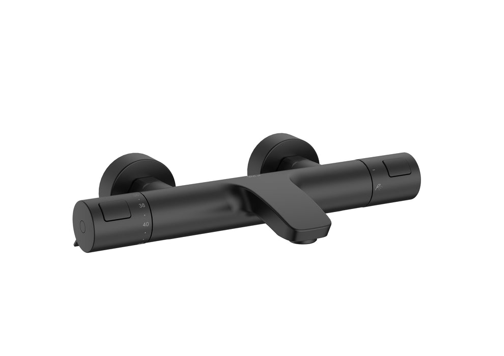 ROCA A5A1E18NB0 T-500 Grifo Termostático Exterior para Baño-Ducha con Inversor Automático Negro Mate