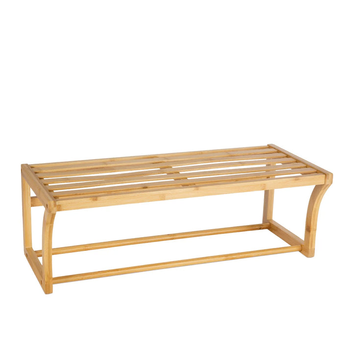 ANDREA HOUSE BA22004 Toallero Estante De Baño Marrón Moderno De Bambú