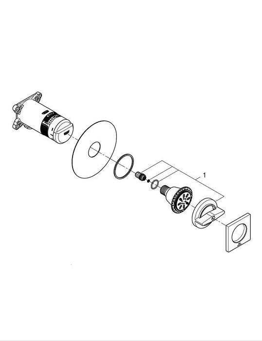 GROHE 26 748 003 TEMPESTA Cube 110 Conjunto de ducha con barra 2 chorros (Rain, Jet) Cromo