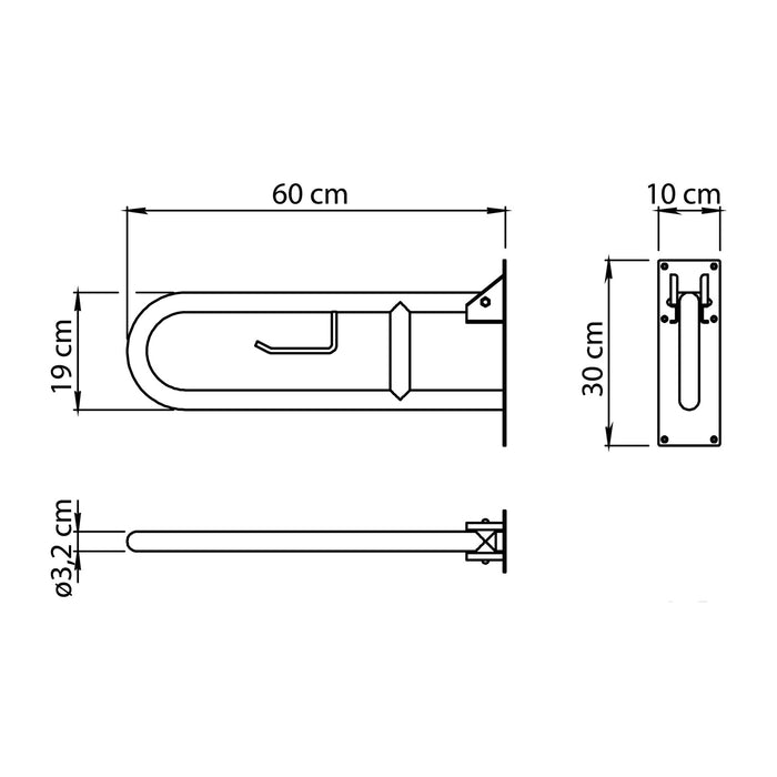 GEDY 56573800000 SNUG Asideros Cepillado