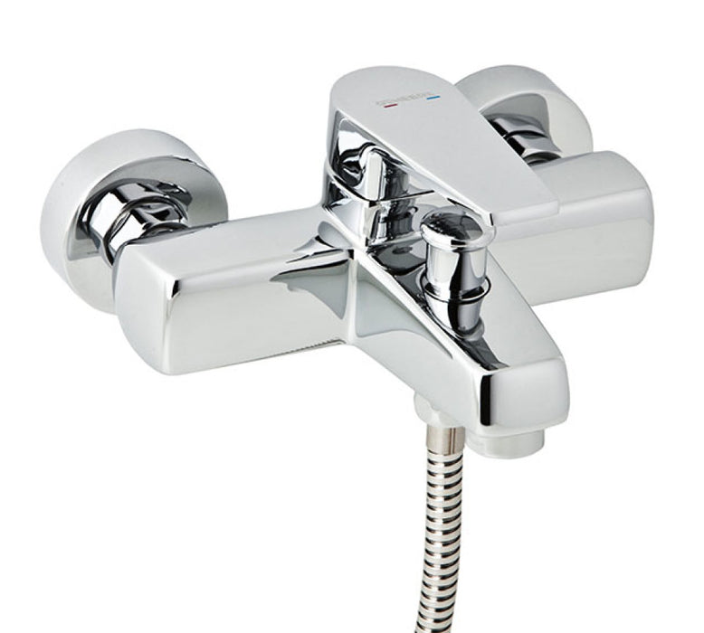 GENEBRE 64100 16 45 66 KLIP Grifo Monomando Bañera con Equipo de Ducha Cromo
