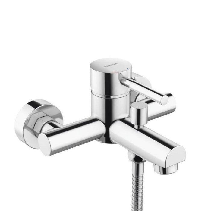 GENEBRE 65100 18 45 66 TAU Grifo Monomando Bañera con Equipo de Ducha Cromo