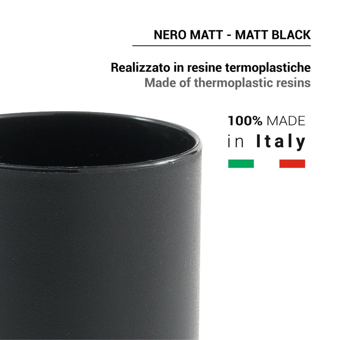 GEDY SH981400300 SHARON Portacepillos Negro Mate
