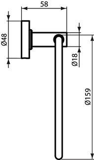 IDEAL STANDARD A9130AA IOM Toallero De Anilla Cromo