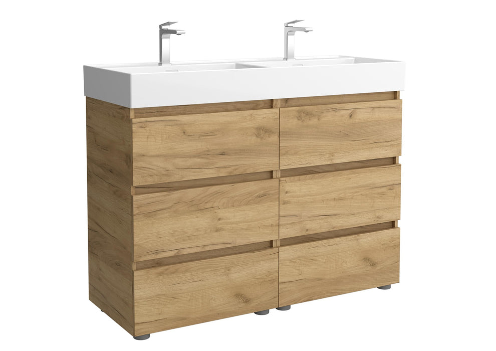 SALGAR BEQUIA Mueble 3C Lavabo Veneto 120 cm Roble