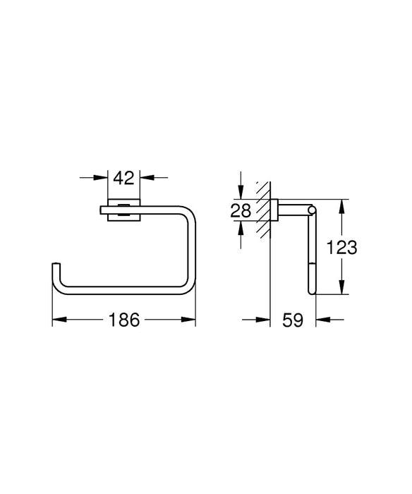 GROHE 40 510 DC1 ESSENTIALS CUBE Argolla Supersteel