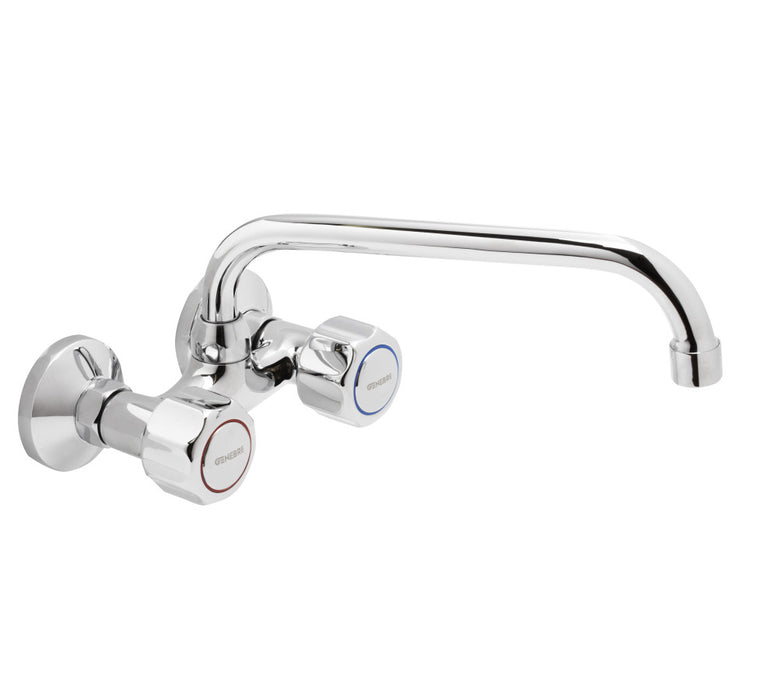 GENEBRE 68190 11 45 66 GAMMA Grupo Mural Fregadero 15Cm Caño Tubo Alto 18 cm