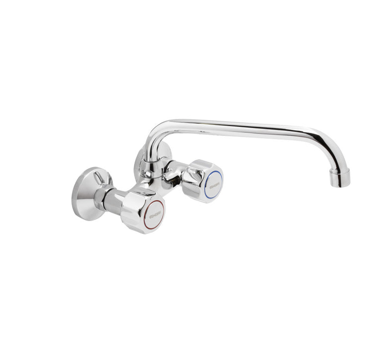 GENEBRE 68195 11 45 66 GAMMA Grupo Mural Fregadero 11Cm Caño Tubo Alto 18 cm