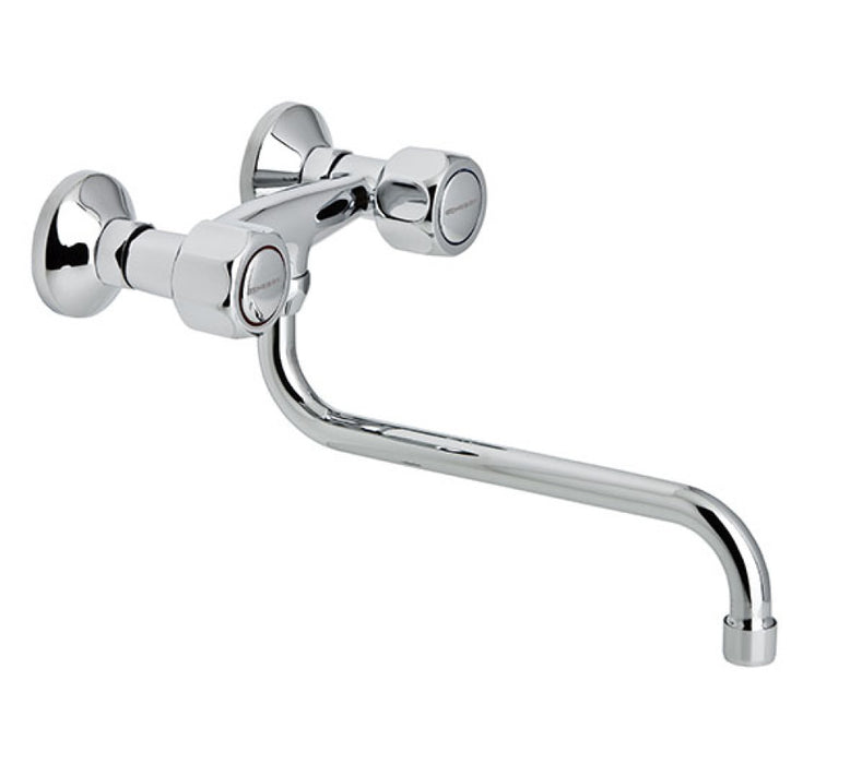 GENEBRE 68197 11 45 66 GAMMA Grupo Mural Fregadero 15Cm Caño Tubo Bajo 24 cm
