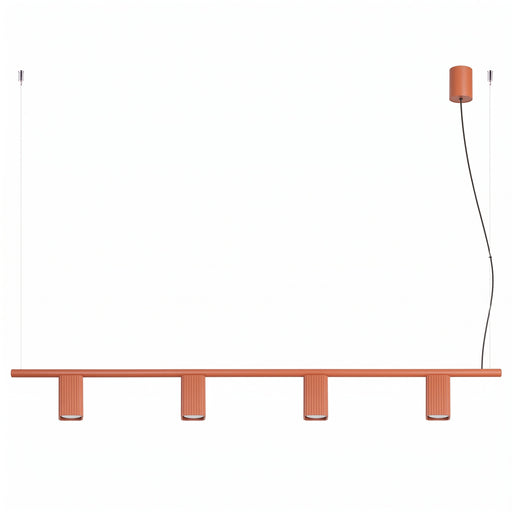 SOLLUX SL.3200 Lámpara De Araña Rayo 4 Ocre Rojo