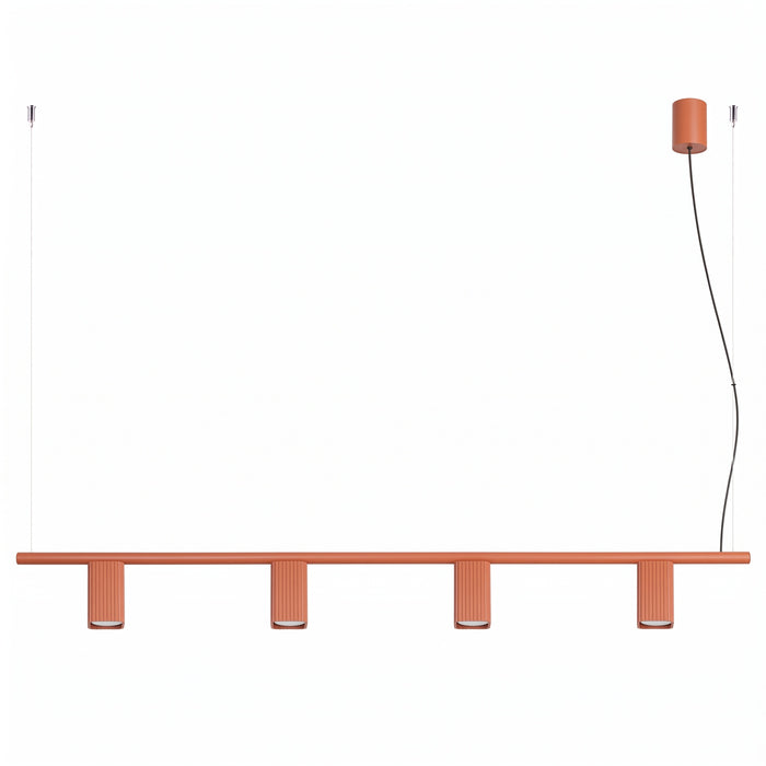 SOLLUX SL.3200 Lámpara De Araña Rayo 4 Ocre Rojo
