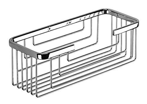 GEDY 24191300100 Angular Porta gel de pared de varillas Cromo Brillo