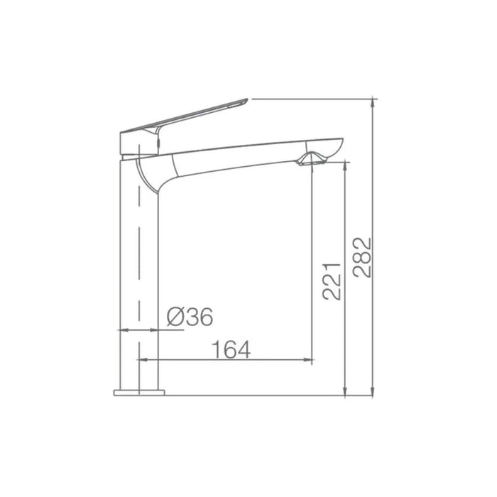 IMEX BDX023-3 LUXOR Grifo de Lavabo Alto Cromo