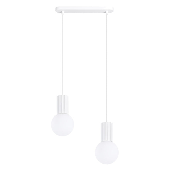 SOLLUX SL.1981 Lámpara Colgante Halo 2L Blanca