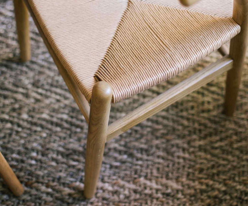 ANDREA HOUSE MU70002 SALMA Silla Madera de Olmo y Cordón De Papel