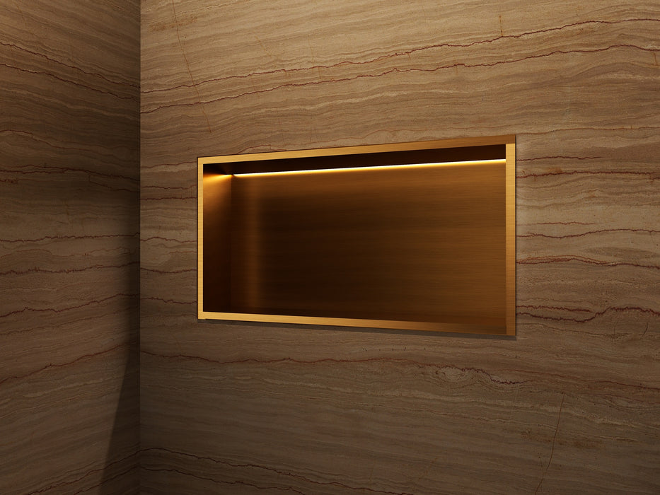 MEDIMEX HOR005/ORC OCEANIC Hornacina Con Led 63x33 Oro Rosa Cepillado