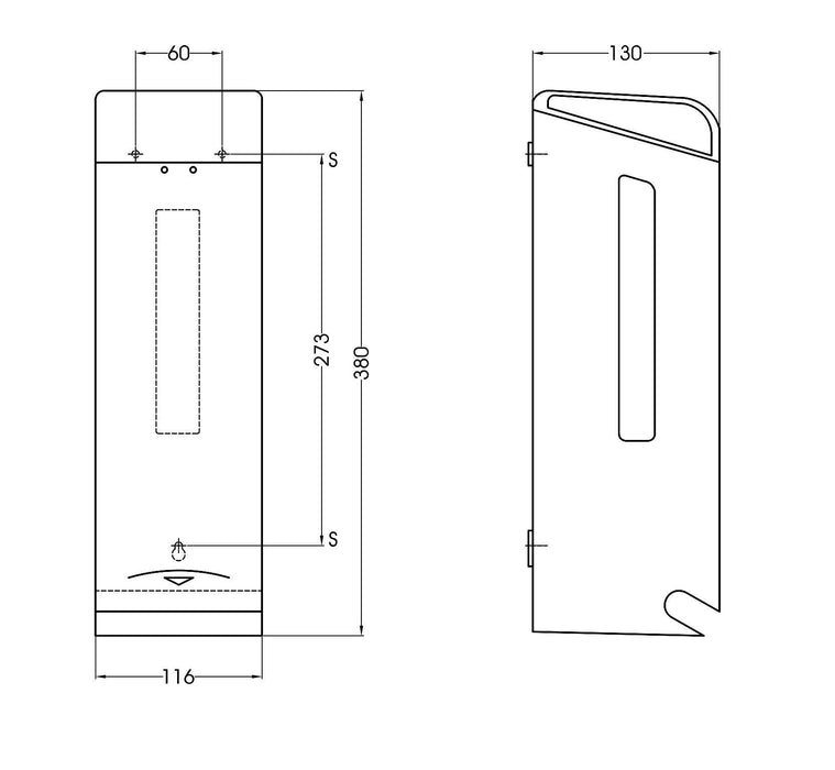 MEDICLINICS PR0781CS Dispensador Papel 3 Rollos Inox Satinado