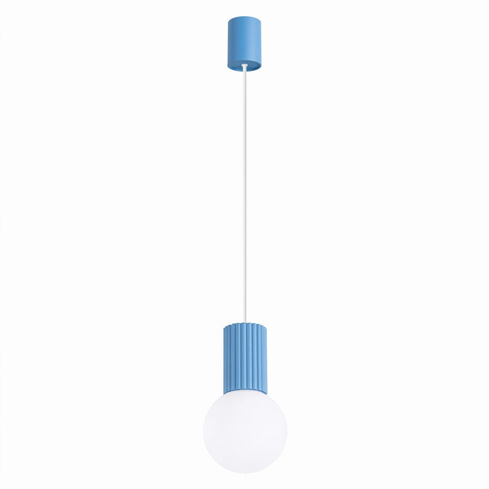 SOLLUX SL.2402 Lámpara Colgante Halo 1 Azul Claro