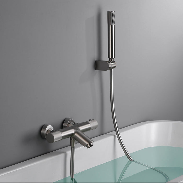 IMEX BTD038-4NQ LINE Grifo de Baño/Ducha Termostático Níquel Cepillado