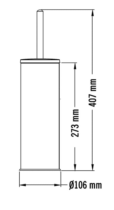 MEDICLINICS ES0968C Escobillero Acero Brillo