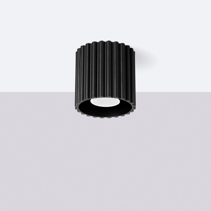 SOLLUX SL.1784 AURA Lámpara De Techo 1 Negra Gu10
