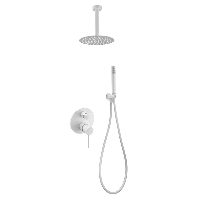 IMEX GPTS045/BL THALOS STICK Conjunto de Ducha Empotrado Monomando Blanco Mate