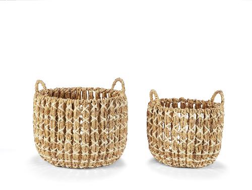 ANDREA HOUSE AX21505 Set 2 Cestas Jacinto Agua Ø37X34
