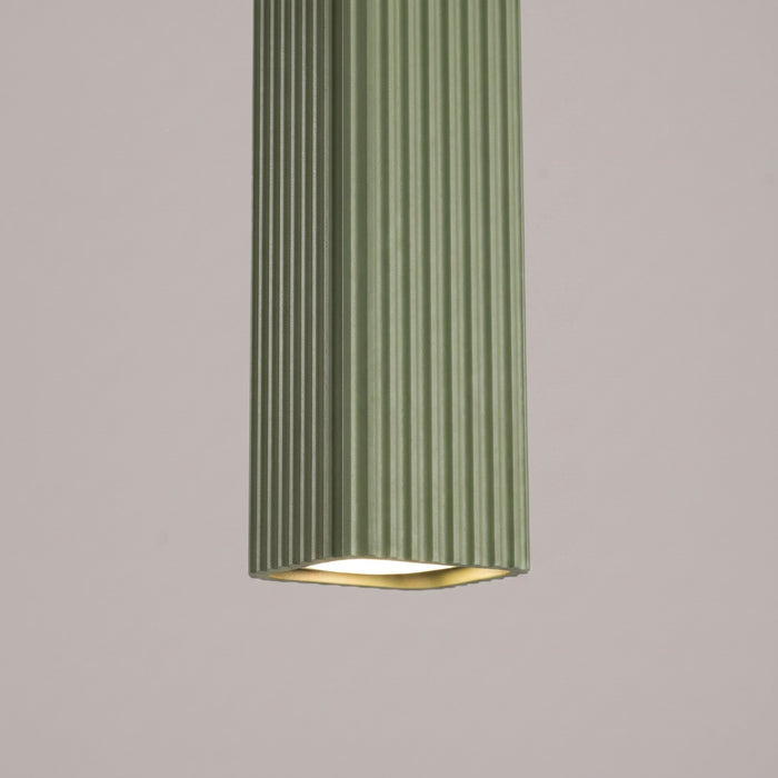 SOLLUX SL.3183 Lámpara Colgante Rayo 1 Verde Oliva