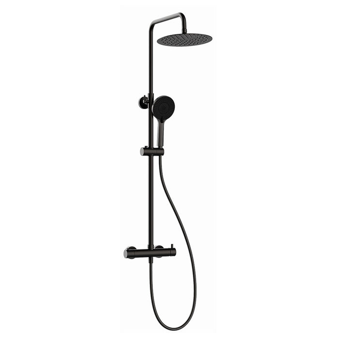 LLAVISAN L129474 ROUND BLACK Columna Monomando T 2 Vias