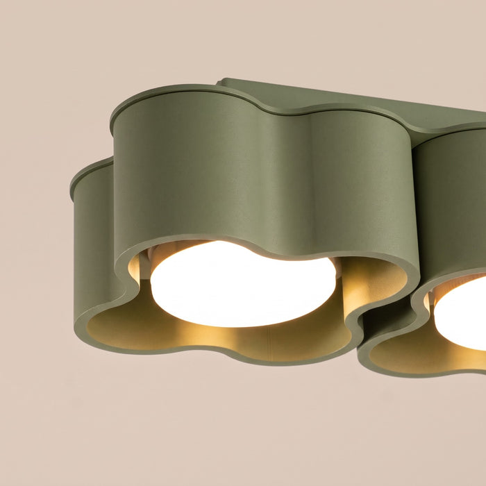 SOLLUX SL.3348 Lámpara De Techo Ovio 2 Verde Oliva Gx53