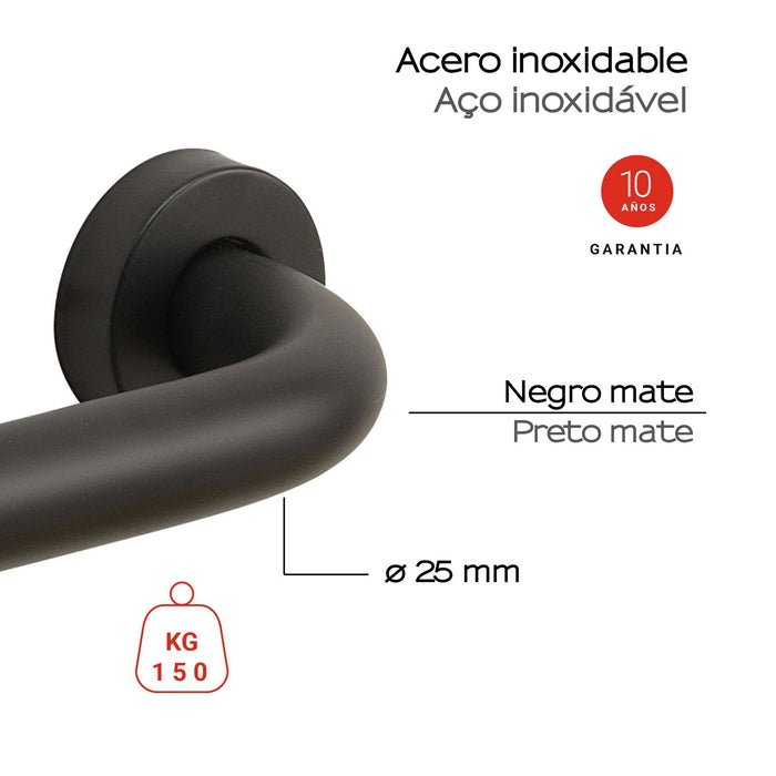 GEDY 11212014000 UP Asidero 20 cm negro mate