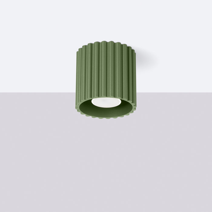 SOLLUX SL.1794 AURA Lámpara De Techo 1 Verde Oliva Gu10