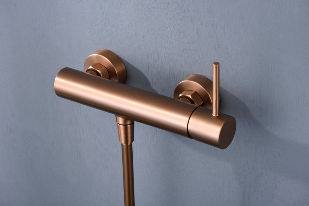 IMEX BDM039-5ORC MONZA Grifo Monomando Para Ducha Oro Rosa Cepillado