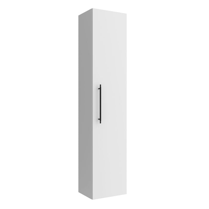 SALGAR SILANE Columna Mueble Blanco Satinado Con Tirador Negro