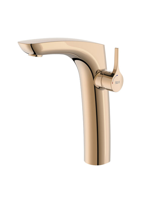 ROCA A5A3C3ARG0 INSIGNIA Grifo Monomando Lavabo con Caño Alto y Cold Start Oro Rosa