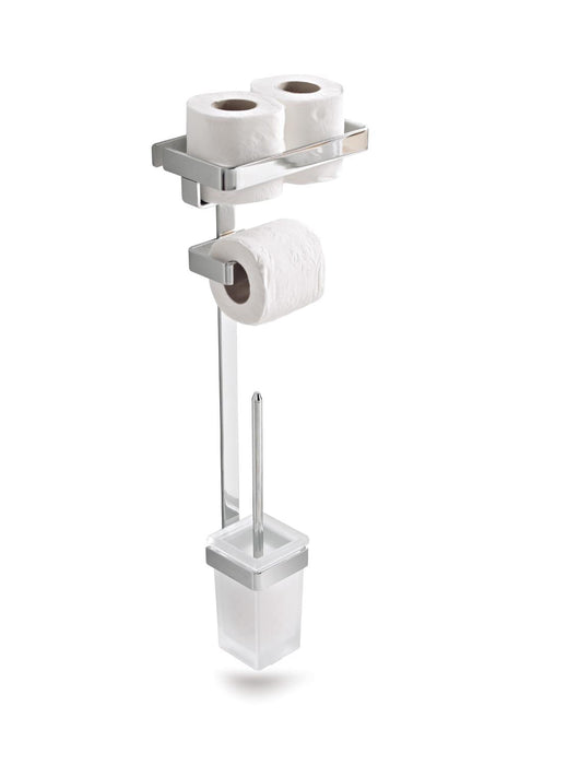 BELTRAN 21257 MILAN Escobillero Portarrollos Con Contenedor Cromo Atornillar